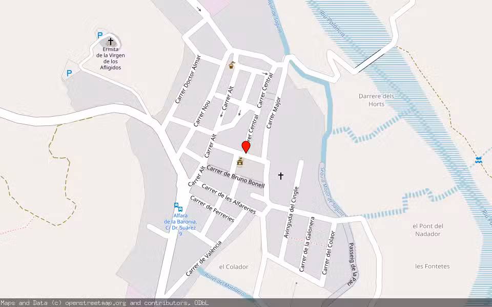 Mapa de Subasta Inmueble (Vivienda) en Alfara De La Baronia, Valencia