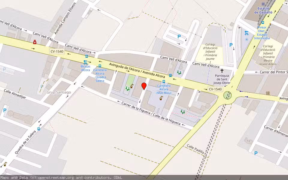 Mapa de Subasta Inmueble (Vivienda) en Castellon, Castellón/Castelló
