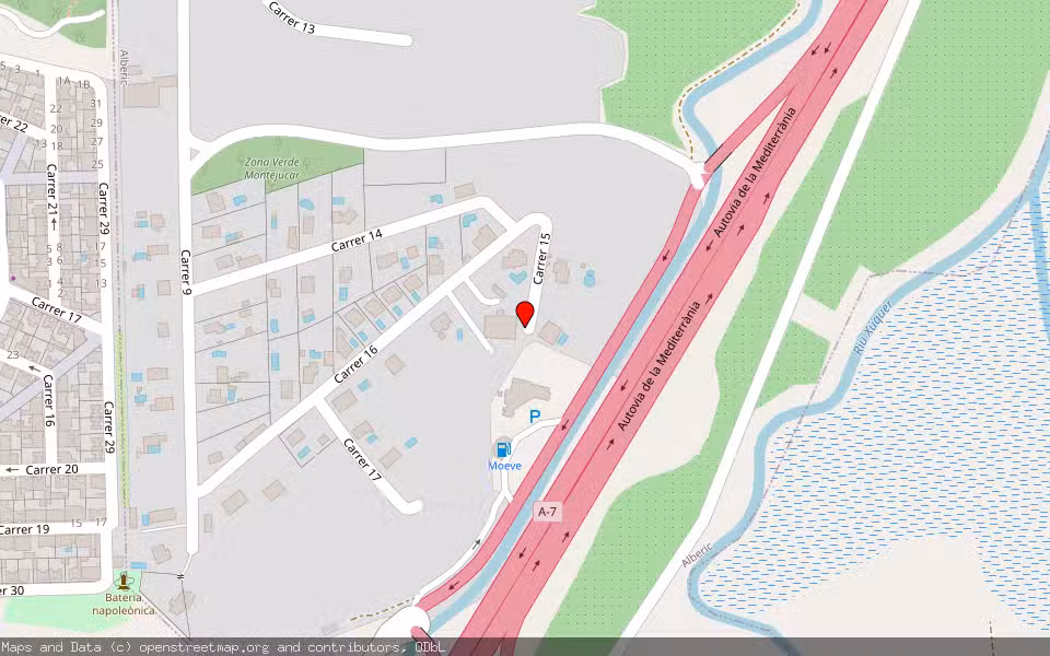 Mapa de Subasta Inmueble (Vivienda) en Alberic, Valencia/València