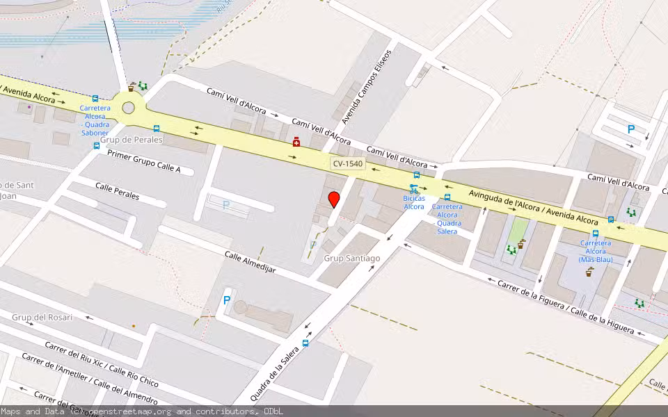 Mapa de Subasta Inmueble (Garaje) en Almazora, Castellón/Castelló