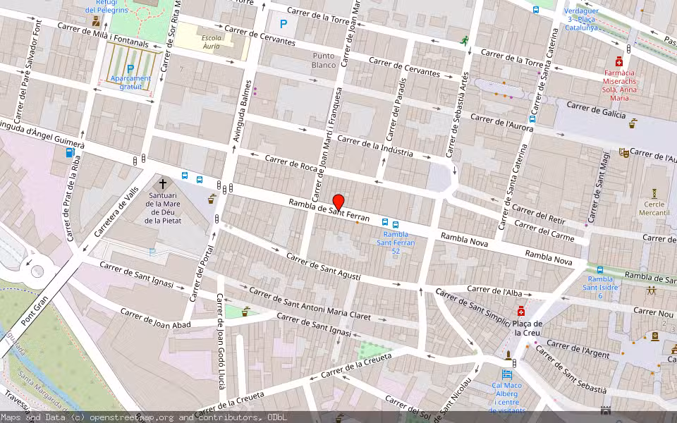 Mapa de Subasta Inmueble (Vivienda) en Igualada, Barcelona