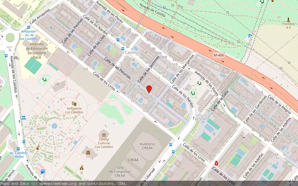 Mapa de Subasta Inmueble (Garaje) en Alcorcon, Madrid