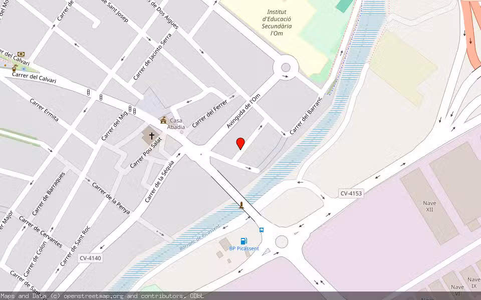 Mapa de Subasta Inmueble (Garaje) en Picassent, Valencia/València