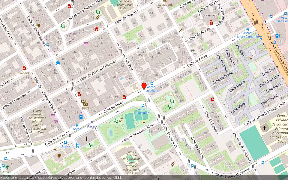 Mapa de Subasta Inmueble (Vivienda) en Madrid