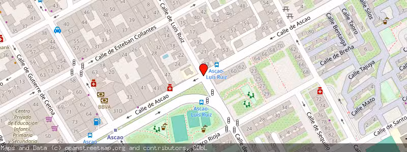 Mapa de Subasta de Inmueble (Vivienda) en Madrid, Madrid 