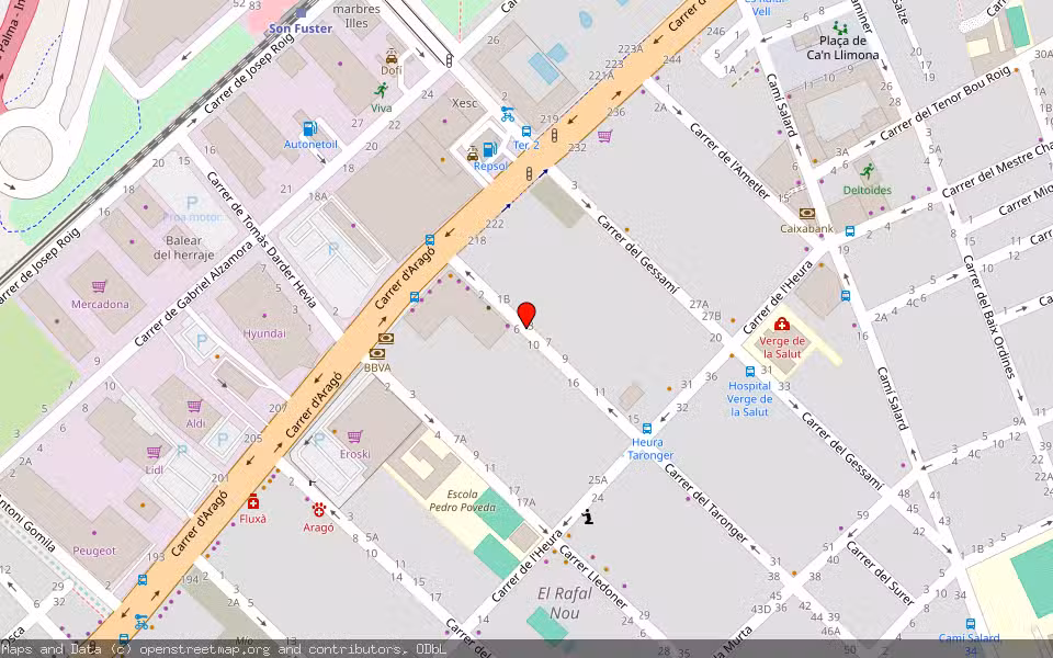 Mapa de Subasta Inmueble (Vivienda) en Palma, Illes Balears