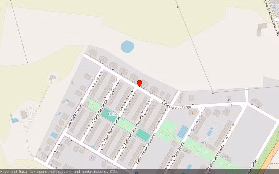 Mapa de Subasta Inmueble (Vivienda) en Aldeatejada, Salamanca