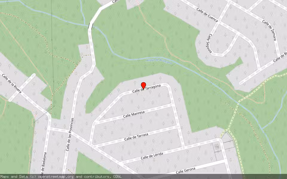 Mapa de Subasta Inmueble (Vivienda) en Villa Del Prado, Madrid