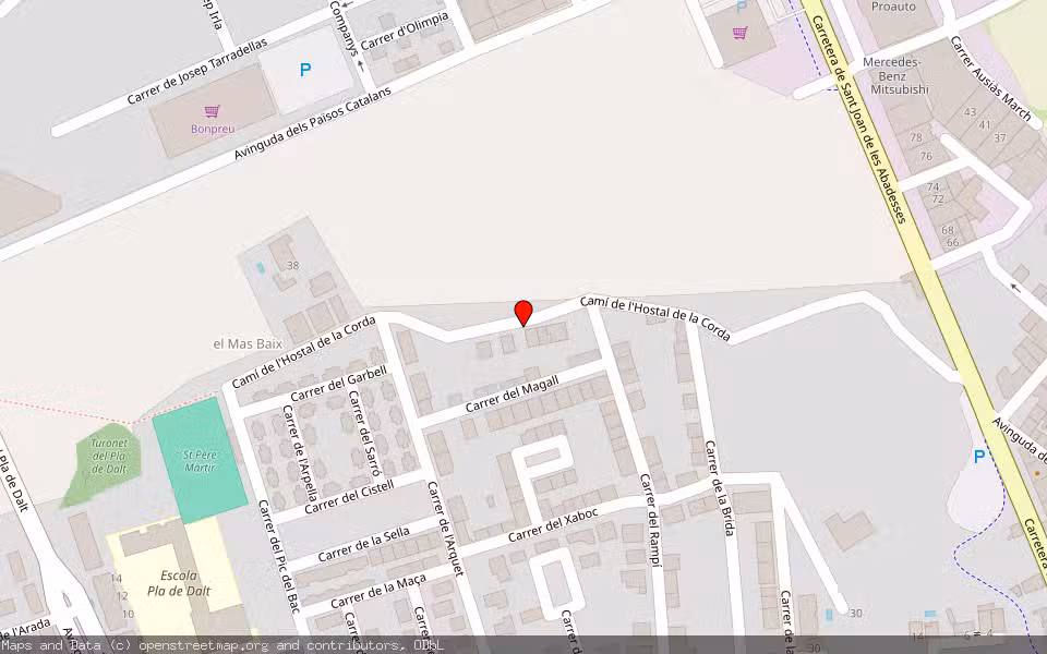 Mapa de Subasta Inmueble (Local comercial) en Olot, Girona