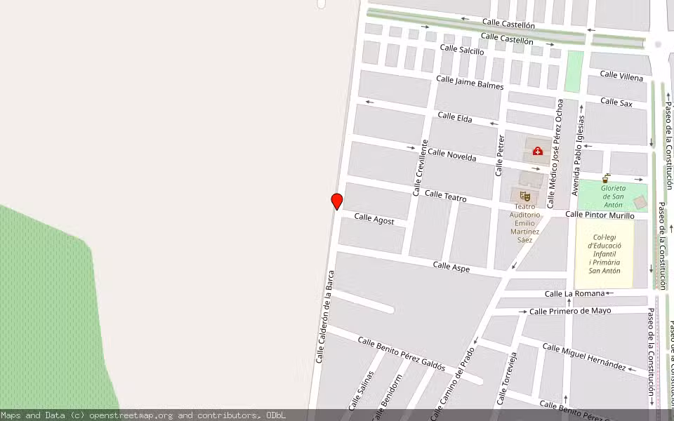 Mapa de Subasta Inmueble (Vivienda) en Pinoso, Alicante/Alacant