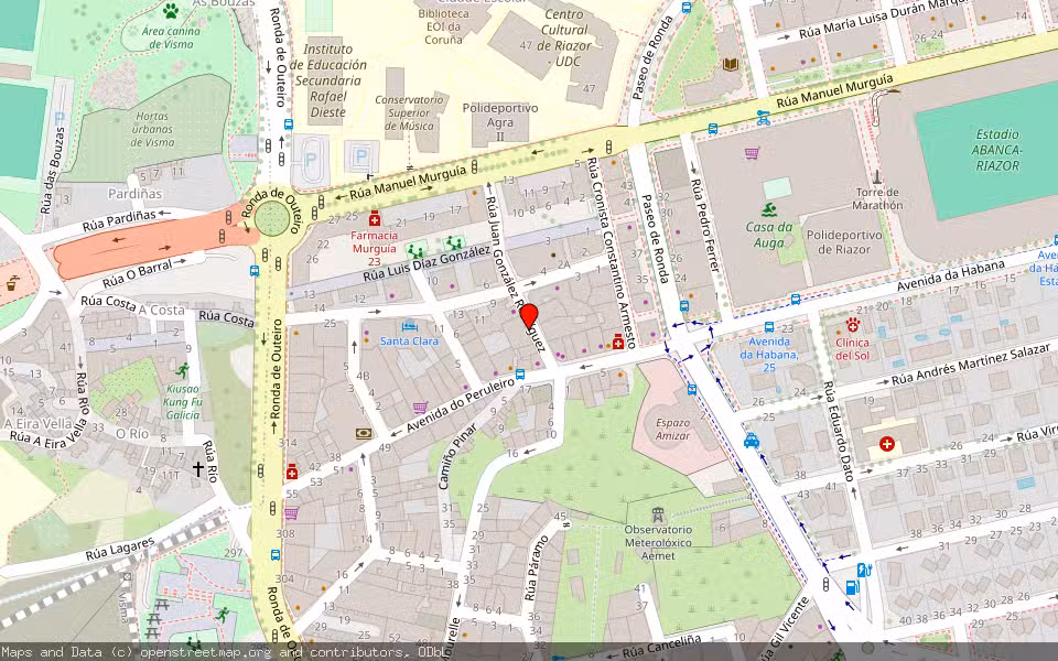 Mapa de Subasta Inmueble (Vivienda) en A Coruña