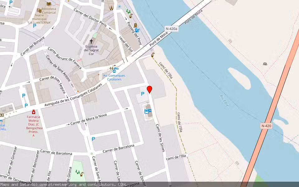 Mapa de Subasta Inmueble (Solar) en Mora D'ebre, Tarragona