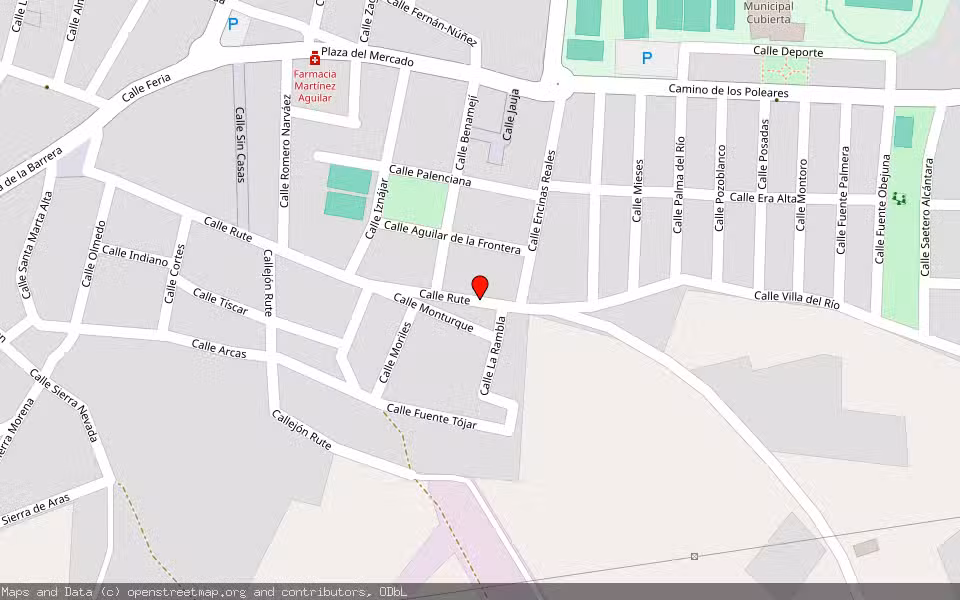 Mapa de Subasta Inmueble (Solar) en Lucena, Córdoba