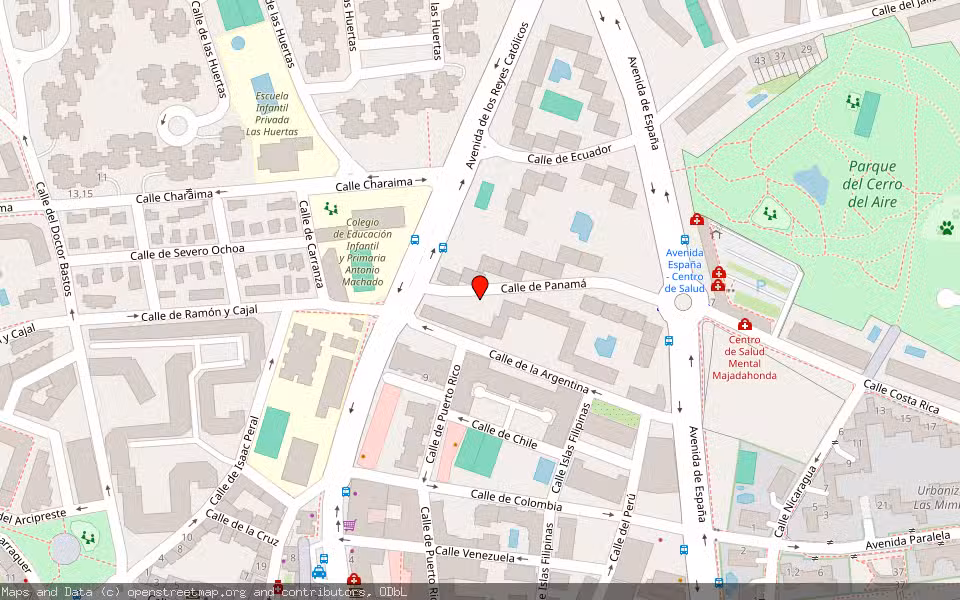 Mapa de Subasta Inmueble (Vivienda) en Majadahonda, Madrid