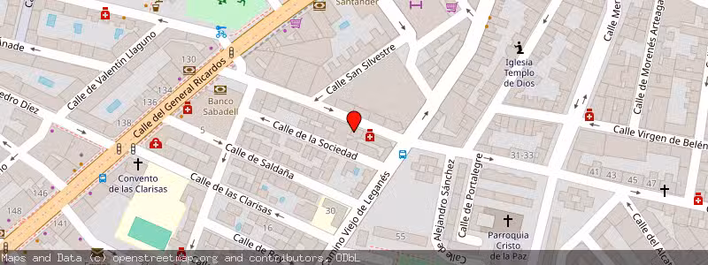 Mapa de Subasta de Inmueble (Vivienda) en Madrid, Madrid 