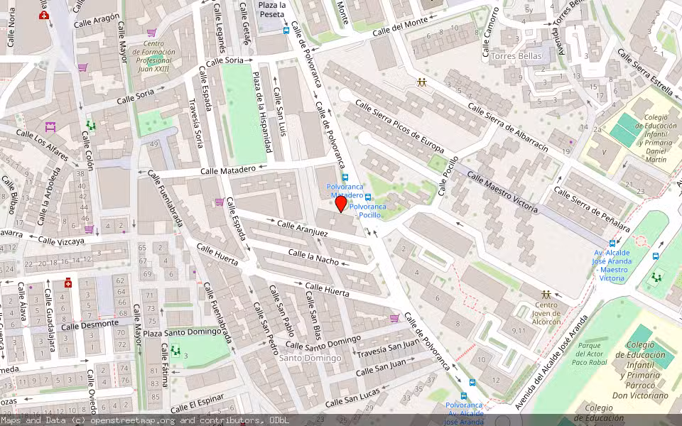 Mapa de Subasta Inmueble (Vivienda) en Alcorcón, Madrid