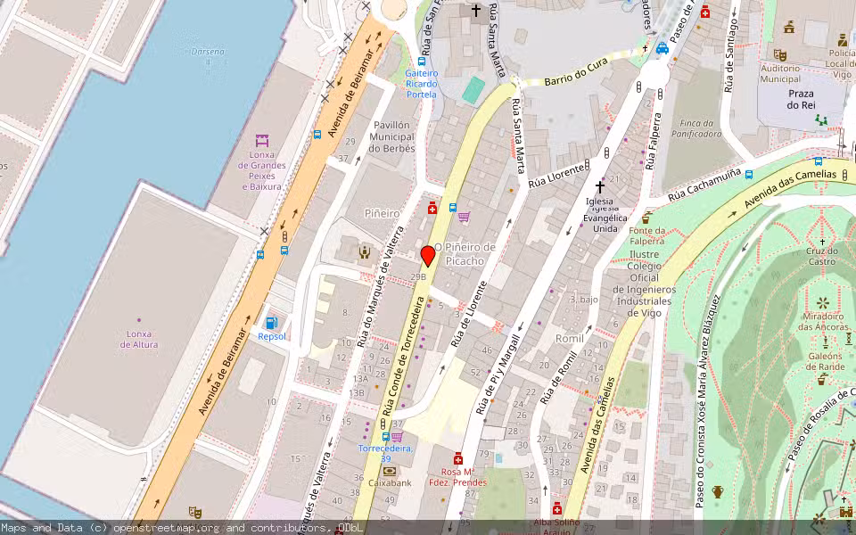Mapa de Subasta Inmueble (Vivienda) en Vigo, Pontevedra
