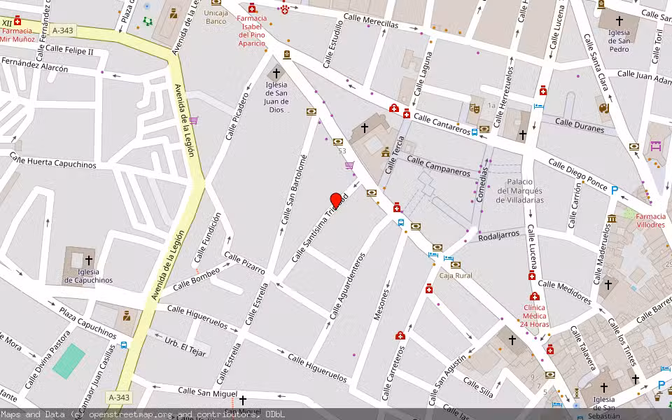 Mapa de Subasta Inmueble (Local comercial) en Antequera, Málaga