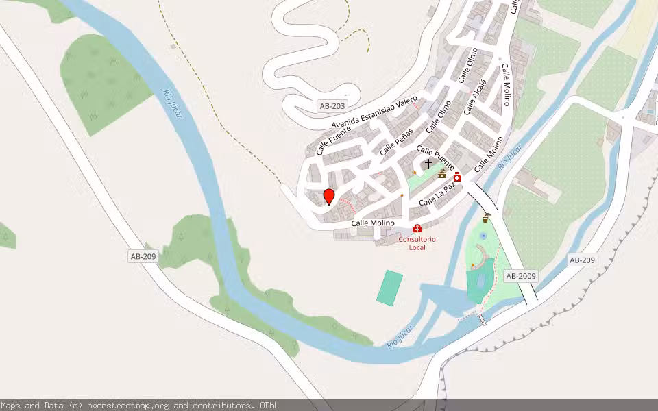 Mapa de Subasta Inmueble (Vivienda) en La Recueja, Albacete