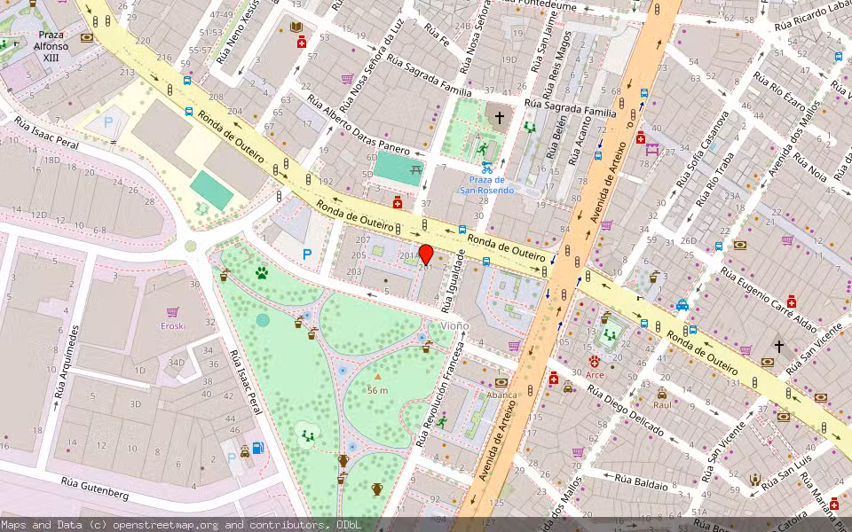 Mapa de Subasta Inmueble (Garaje) en A Coruña