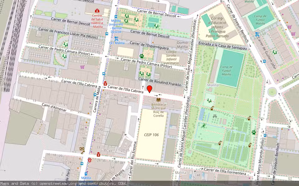 Mapa de Subasta Inmueble (Vivienda) en Valencia, Valencia/València