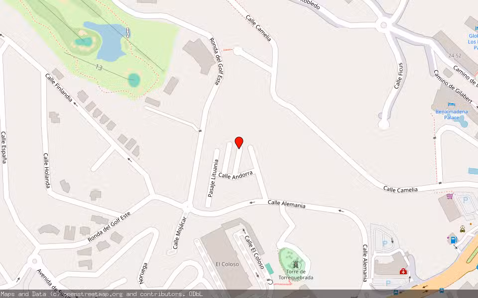 Mapa de Subasta Inmueble (Vivienda) en Benalmadena, Málaga