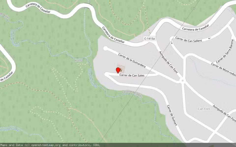 Mapa de Subasta Inmueble (Vivienda) en Castellar Del Valles, Barcelona