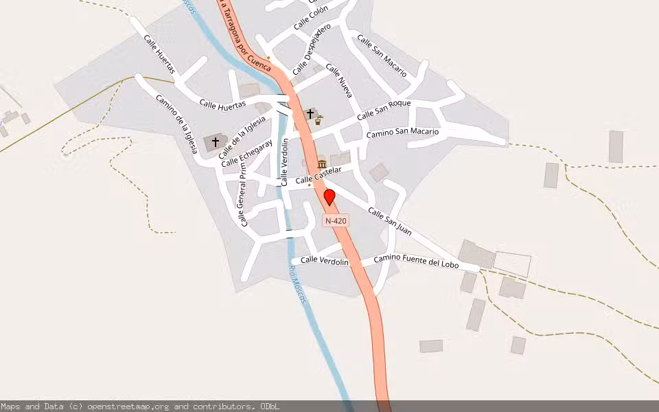 Mapa de Subasta Inmueble (Local comercial) en Fuentes, Cuenca