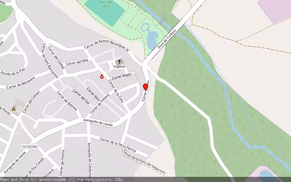 Mapa de Subasta Inmueble (Finca rústica) en Corbins, Lleida
