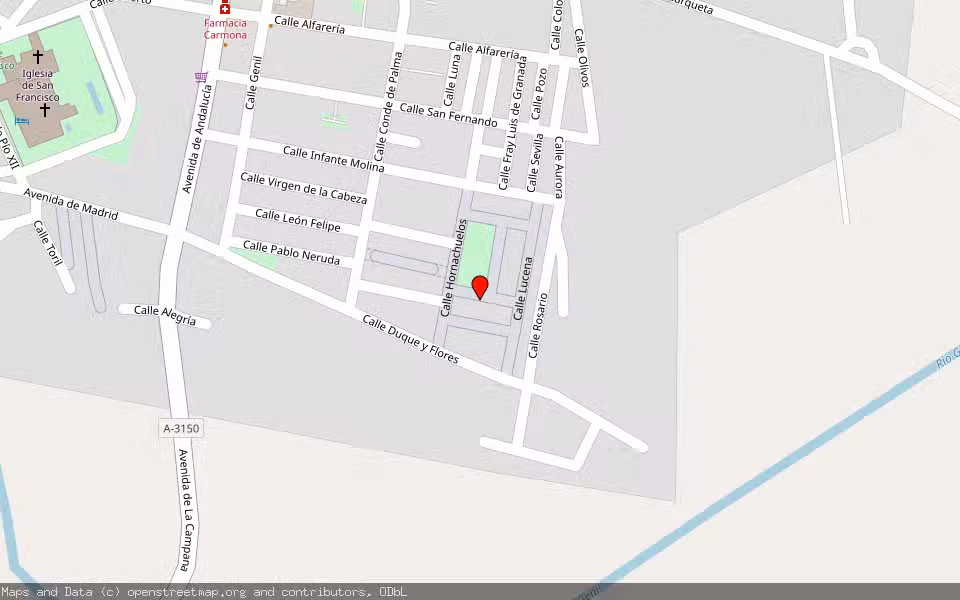 Mapa de Subasta Inmueble (Nave industrial) en Palma Del Río, Córdoba