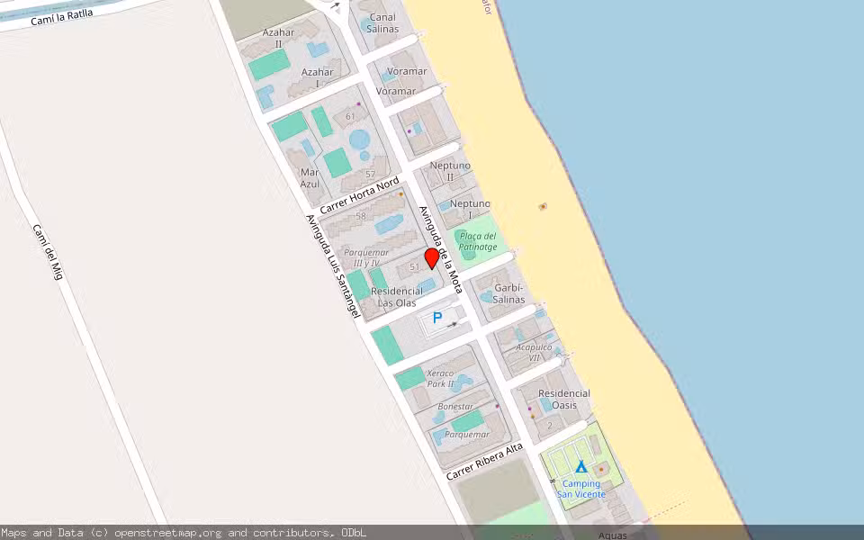 Mapa de Subasta Inmueble (Vivienda) en Xeraco, Valencia/València