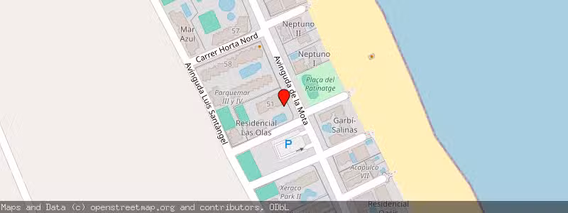 Mapa de Subasta de Inmueble (Vivienda) en Xeraco, Valencia 