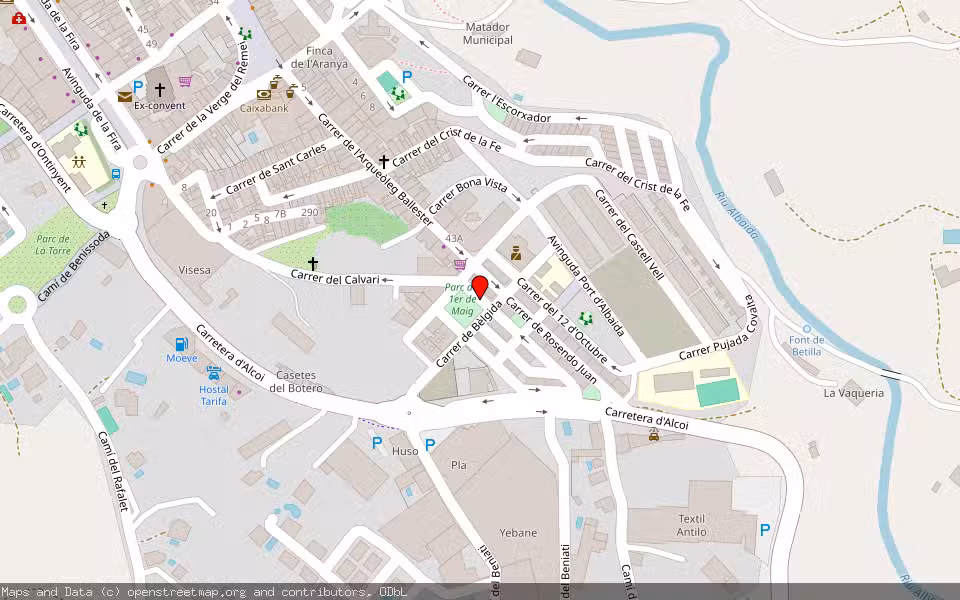 Mapa de Subasta Inmueble (Vivienda) en Albaida, Valencia/València