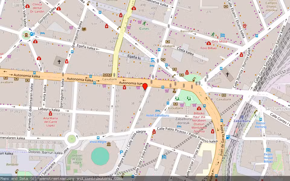 Mapa de Subasta Inmueble (Vivienda) en Bilbao, Bizkaia