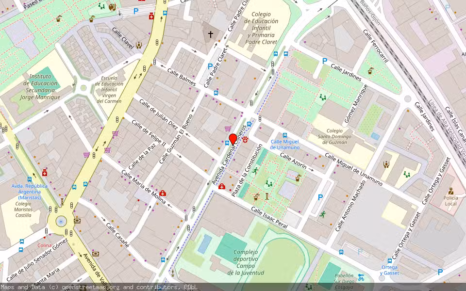 Mapa de Subasta Inmueble (Vivienda) en Palencia