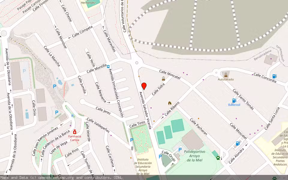 Mapa de Subasta Inmueble (Vivienda) en Benalmádena, Málaga