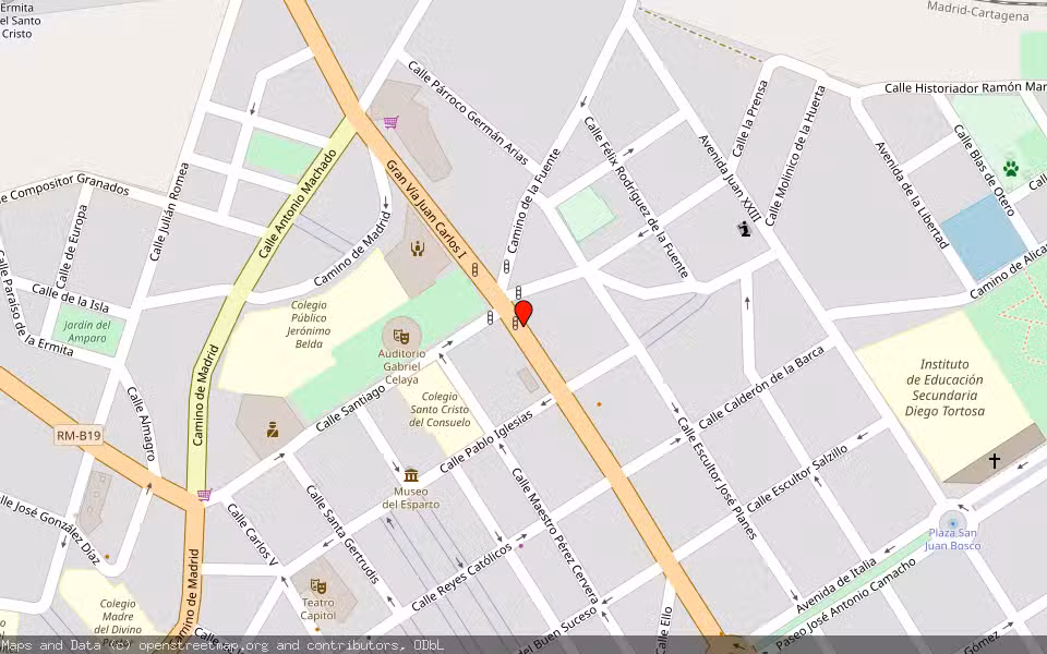 Mapa de Subasta Inmueble (Vivienda) en Cieza, Murcia