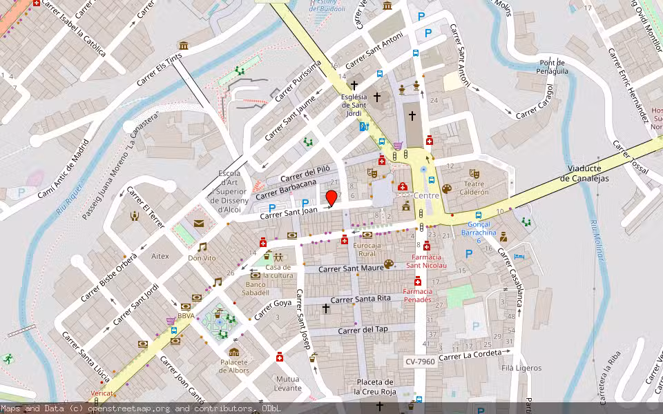 Mapa de Subasta Inmueble (Vivienda) en Alcoi-alcoy, Alicante/Alacant