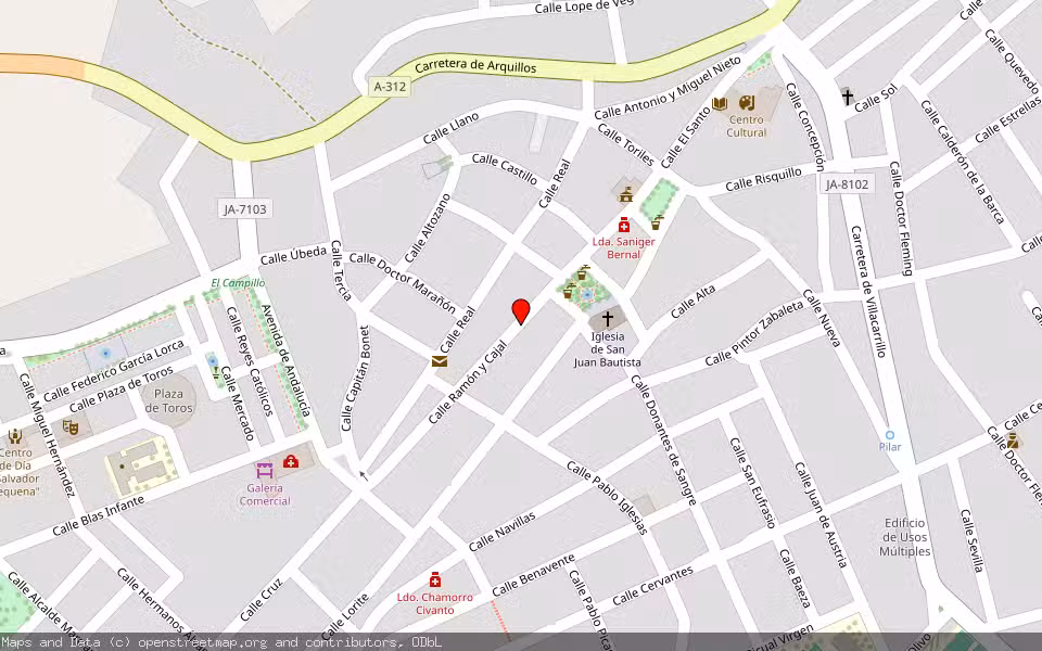 Mapa de Subasta Inmueble (Vivienda) en La Carolina, Jaén