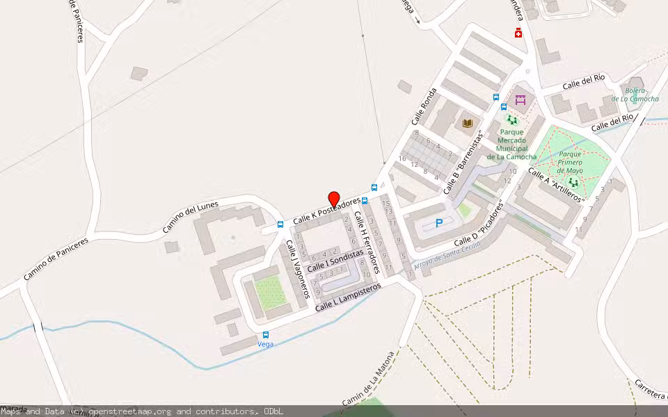 Mapa de Subasta Inmueble (Vivienda) en Gijon, La Camocha, Asturias