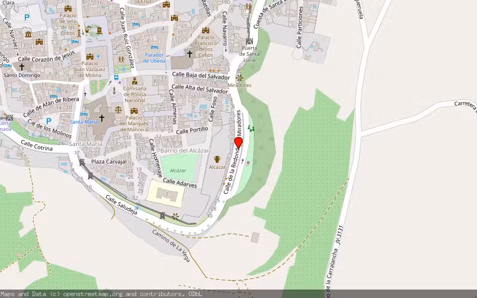 Mapa de Subasta Inmueble (Vivienda) en Ubead, Jaén