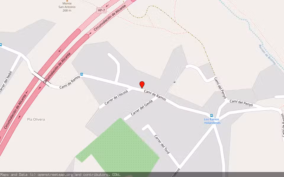 Mapa de Subasta Inmueble (Vivienda) en San Vicente Del Raspeig, Alicante/Alacant