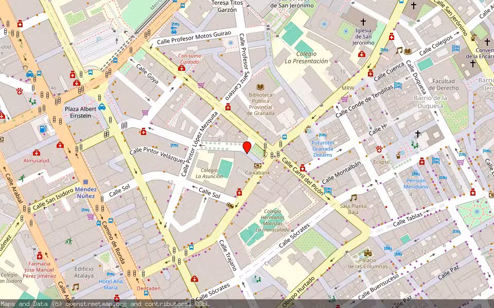 Mapa de Subasta Inmueble (Local comercial) en Granada