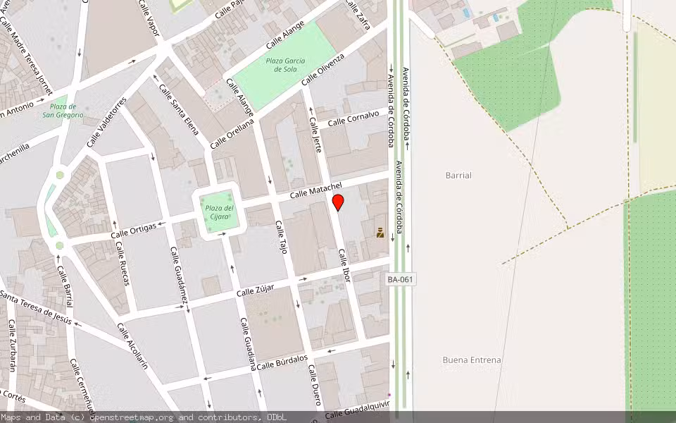 Mapa de Subasta Inmueble (Vivienda) en Don Benito, Badajoz