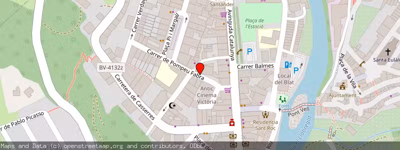 Mapa de Subasta de Inmueble (Local comercial) en Gironella, Barcelona 