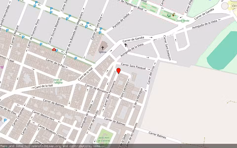 Mapa de Subasta Inmueble (Vivienda) en Carcaixent, Valencia/València