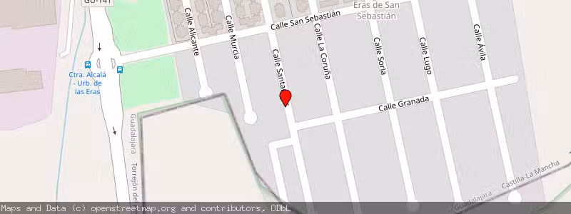 Mapa de Subasta de Inmueble (Vivienda) en Torrejon Del Rey, Guadalajara 