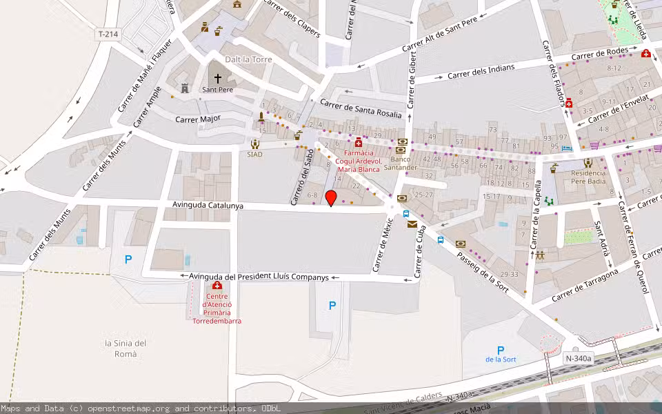 Mapa de Subasta Inmueble (Garaje) en Torredembarra, Tarragona