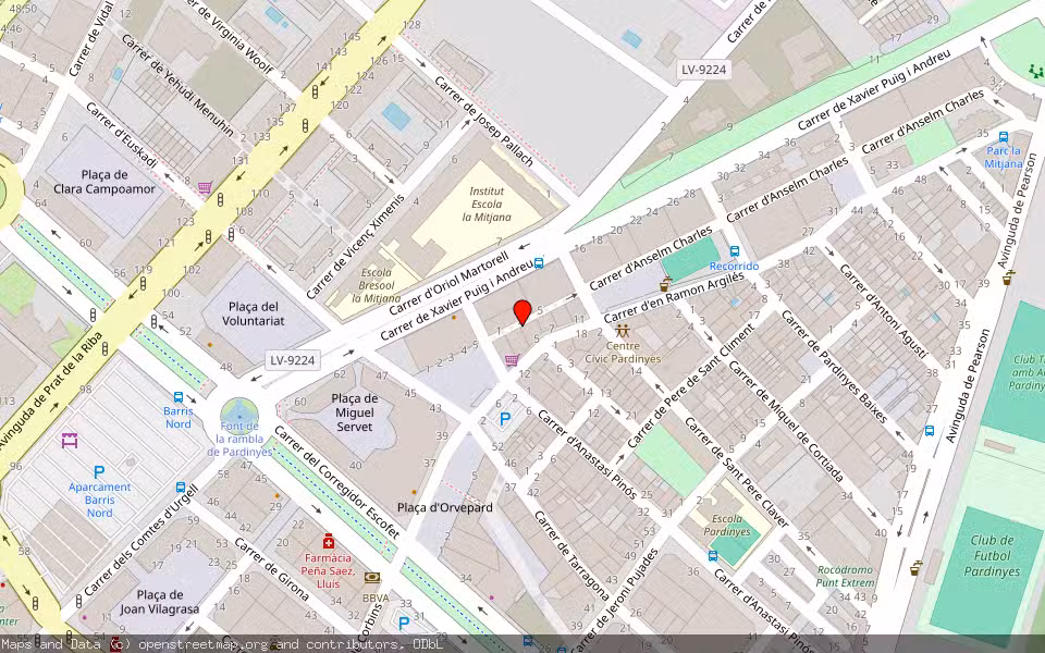 Mapa de Subasta Inmueble (Vivienda) en Lleida