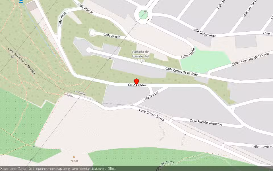 Mapa de Subasta Inmueble (Vivienda) en Zubia (la), Granada